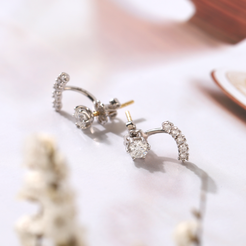 3부 랩다이아몬드 유니크한 데일리 귀걸이 파이안 HNLDE356