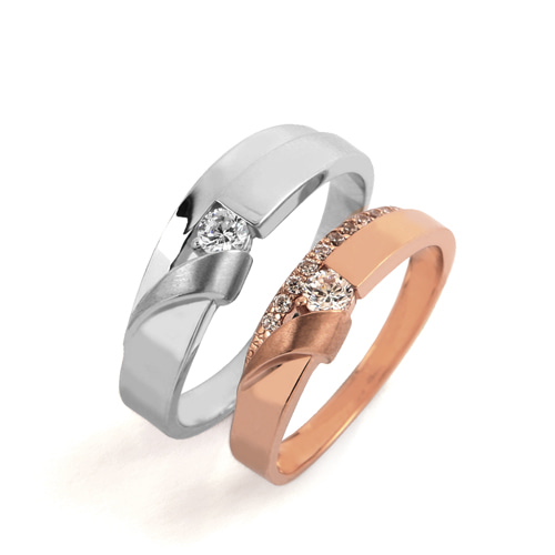 1부 다이아몬드 반지 커플링 14k 18k 결혼반지 아이르 HNDCR01322