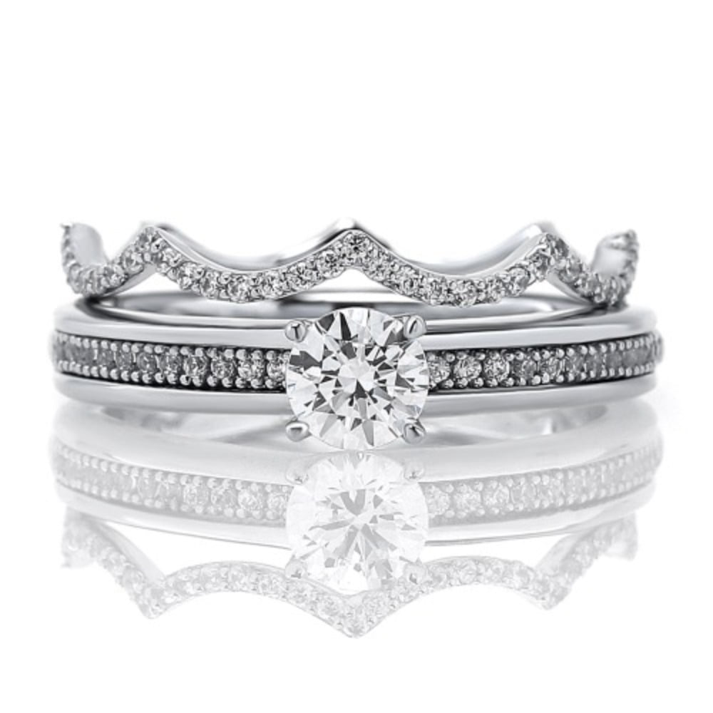 3부 랩다이아몬드 반지 가드링 기념일 선물 에오스 트윈 HNLDR0358