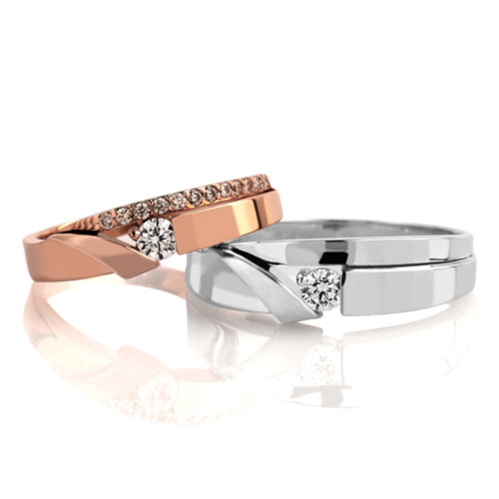 1부 다이아몬드 반지 커플링 14k 18k 결혼반지 아이르 HNDCR01322