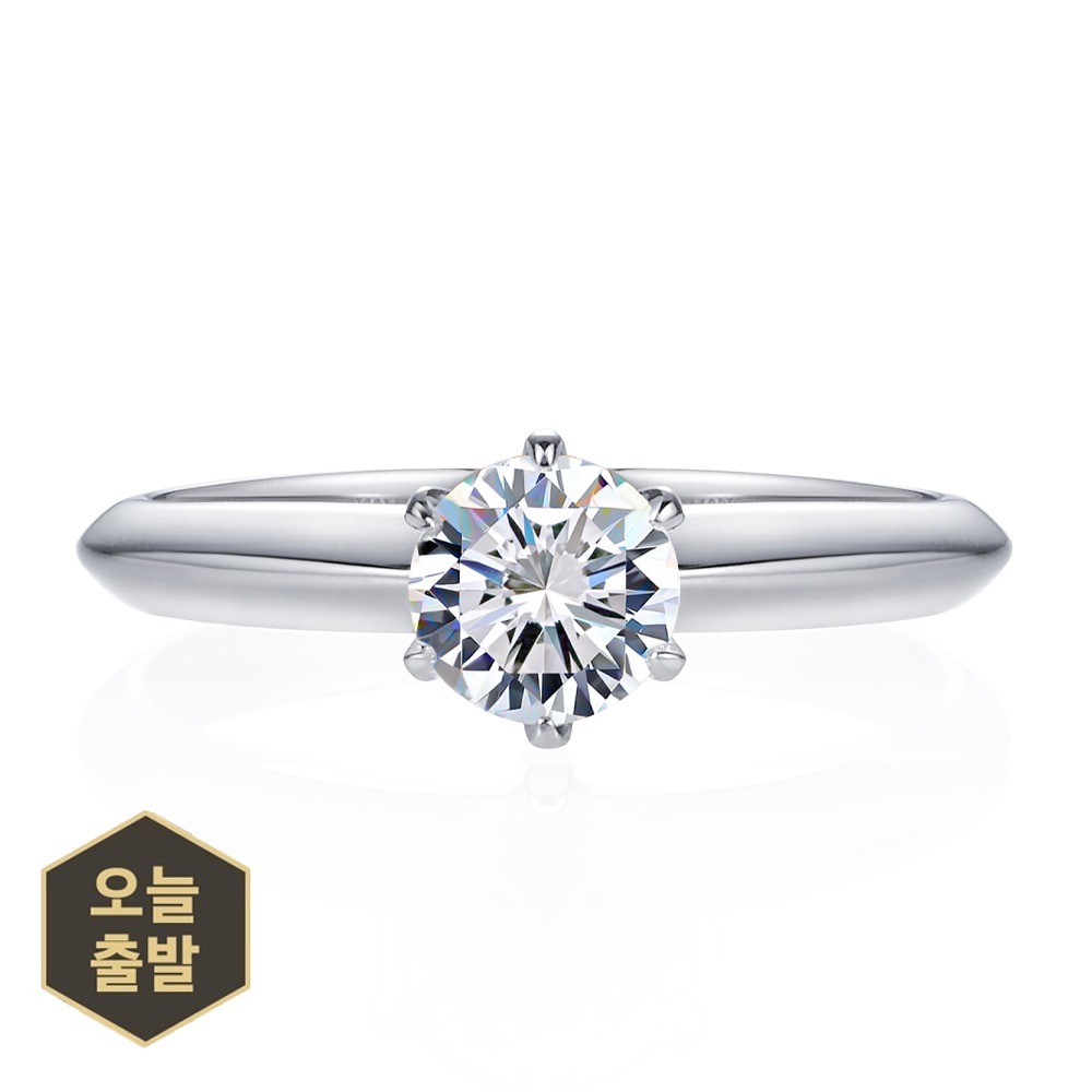 랩 다이아몬드 5부 프로포즈 반지 웨딩밴드 - 아샤 HNLDR0564